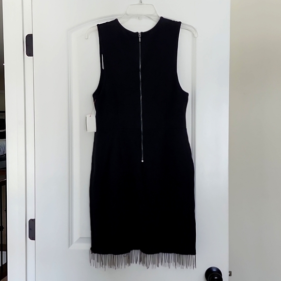 FRENCH CONNECTION Black Sleeveless Chain Detail Bodycon Dress, Size 10 - Picture 8 of 15